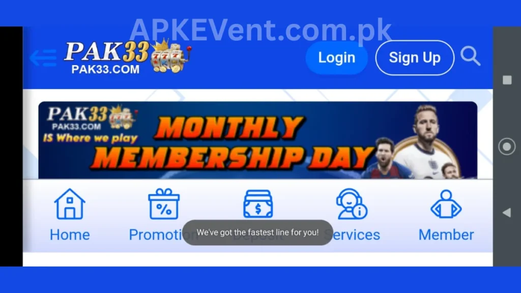 33PAK Game APK monthly bonuses of game for new members