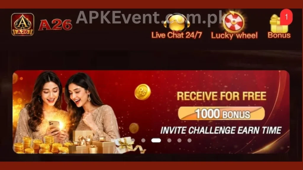 A26 Games App invitational bonuses of game