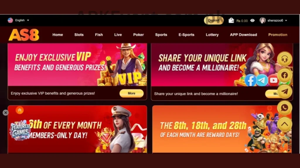 AS8 Game APK promotion center of game