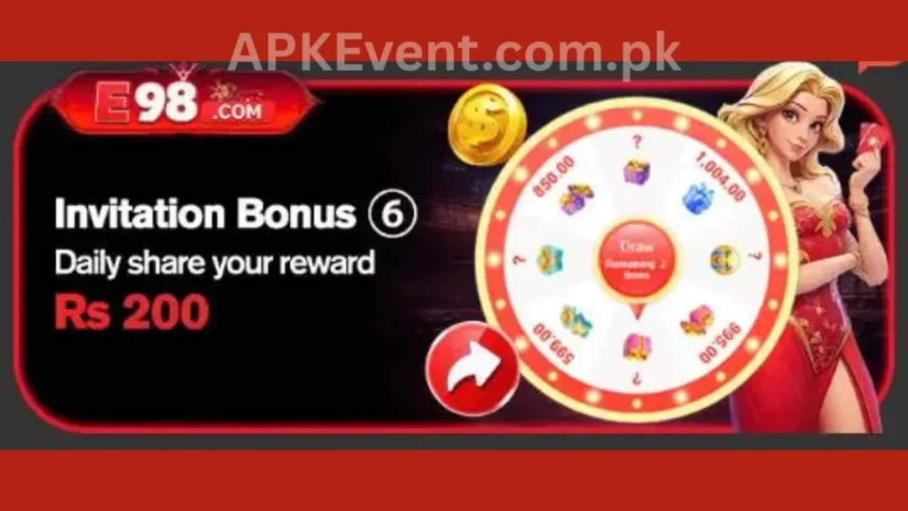 E98 Games APK invitational bonuses of game