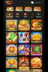 HitPK Game APK internal interface of game