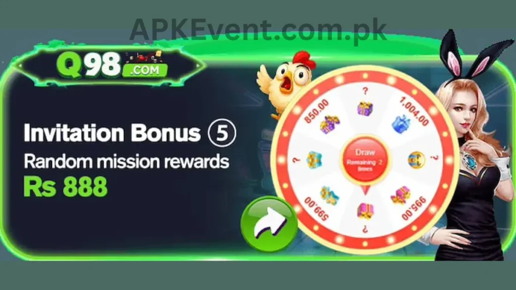 Q98 Game App invitational bonuses of game