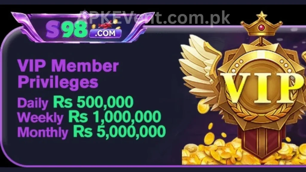 S98 Game APK VIP member bonuses of game