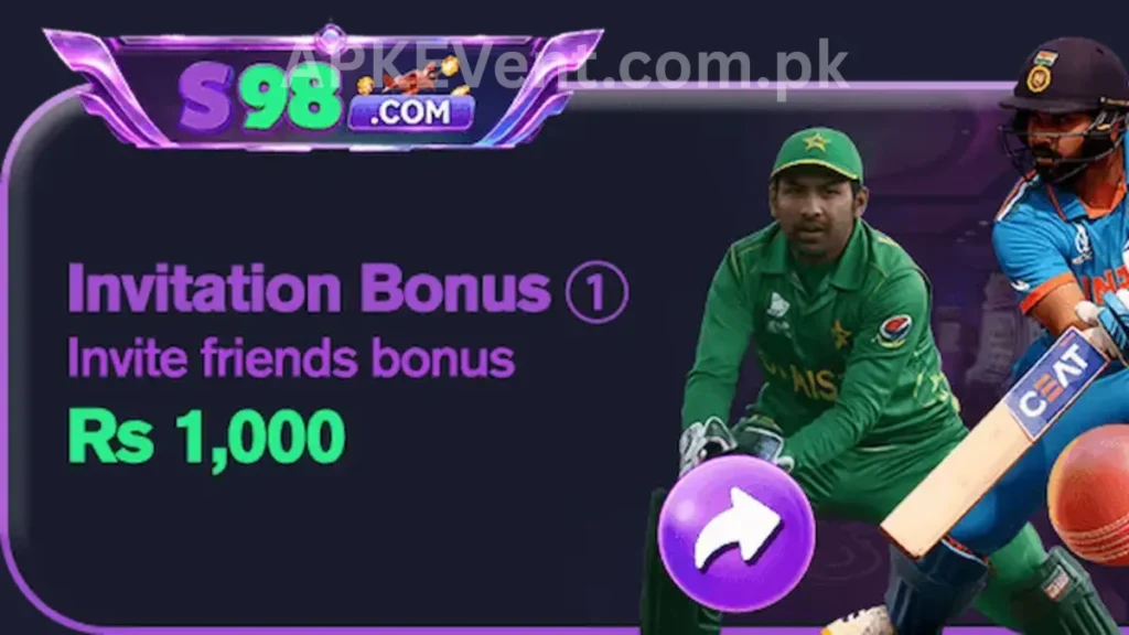S98 Game App invitational bonuses of game for new users
