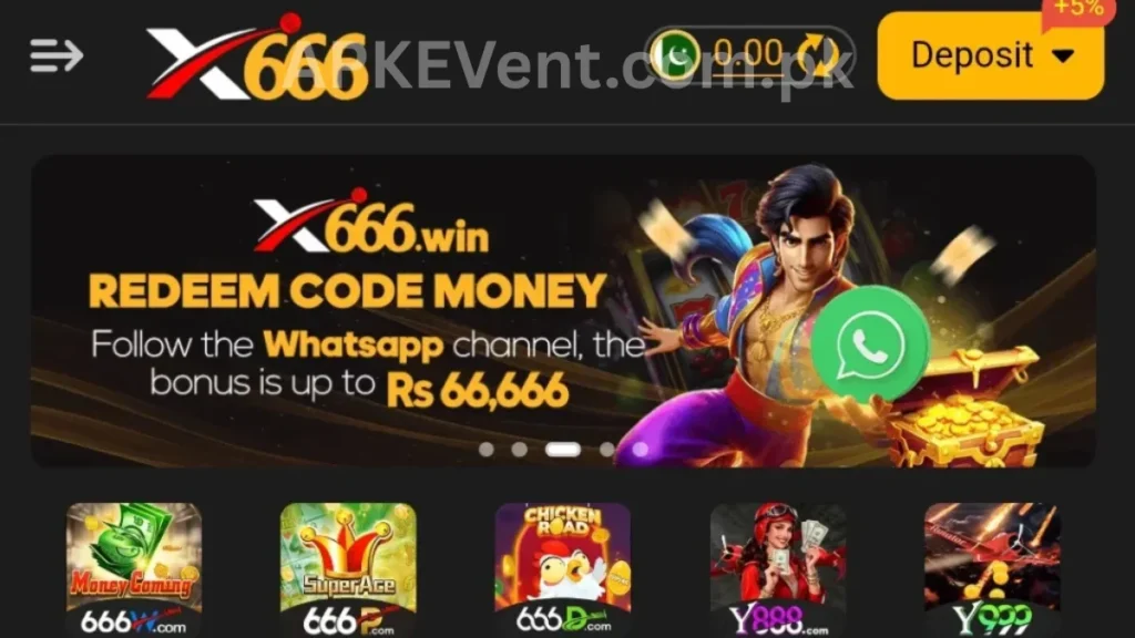 X666 Game App game play rewards of application for new members