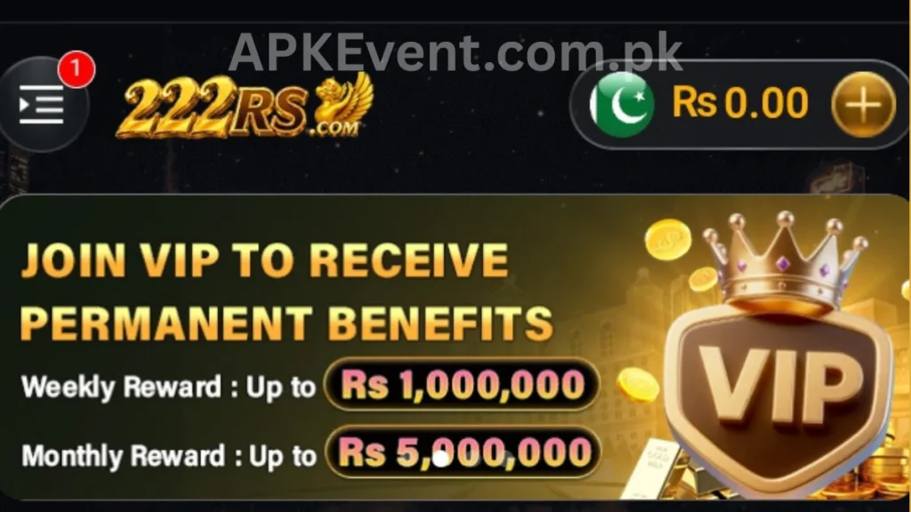 222RS Game App VIP member bonuses of game