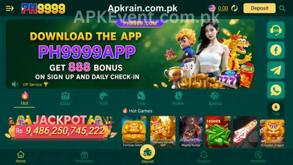 PH9999 Game App download bonuses of game