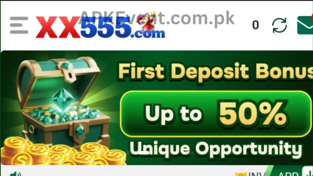 XX555 Game APK first time deposit bonuses of game