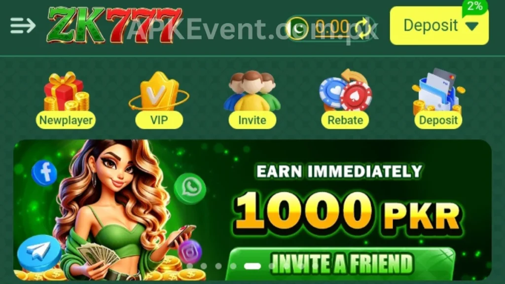 ZK777 Game App invitational bonuses of game