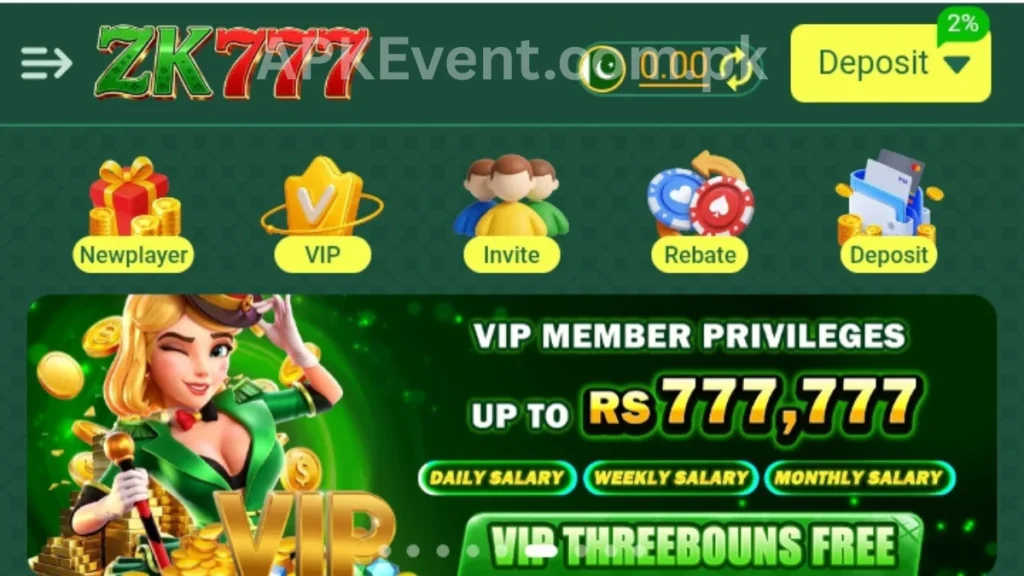 ZK777 Game APK VIP member bonuses of game